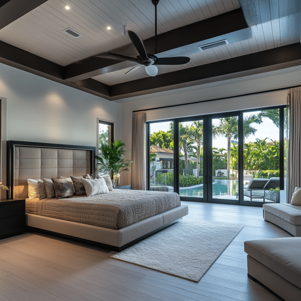 Refined bedroom space