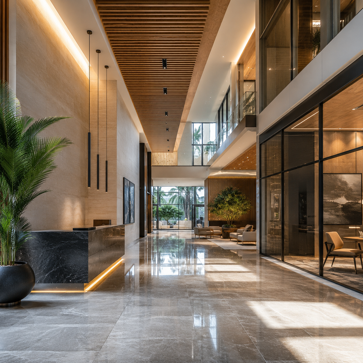 Commercial project exterior